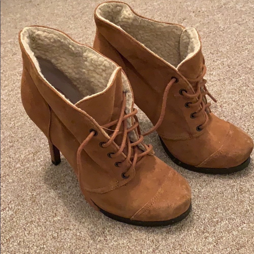 Luxury Rebel lace up suede booties